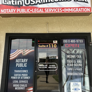 Latin USA Income tax - Moreno Valley, CA. Our Office Entrance, our new look!