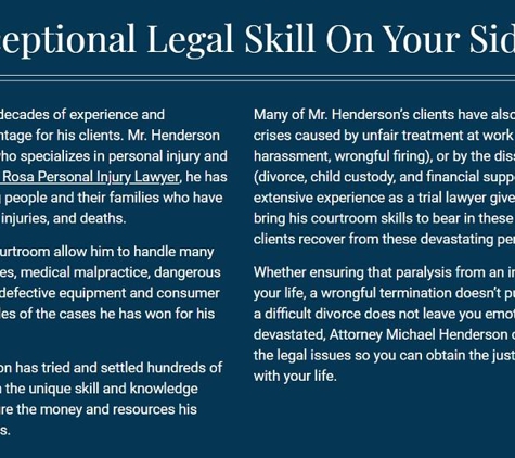 Henderson Law Firm - Santa Rosa, CA