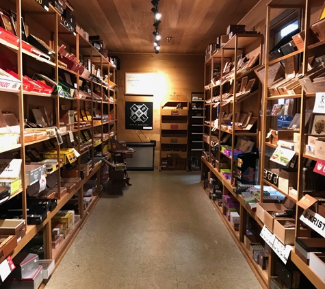 The Cigar Box - Indianapolis, IN. Inside the humidor at The Cigar Box