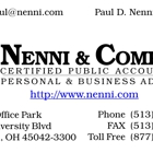 Nenni & Company, CPA's