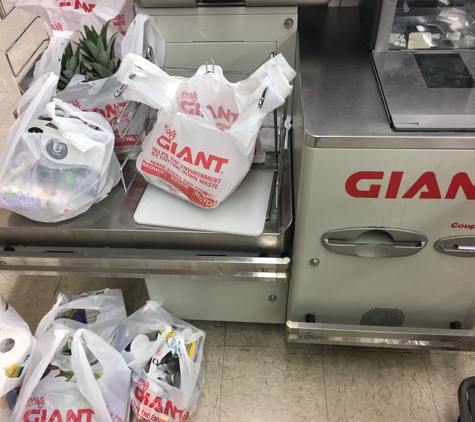 Gas Station - Giant - Nazareth, PA. Only some of my groceries. I had already put the rest in my cart.