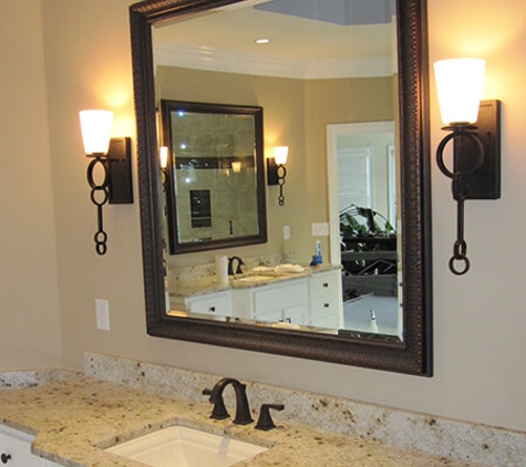 Glass Depots - Raleigh, NC. Bathroom Vanity Mirror Install