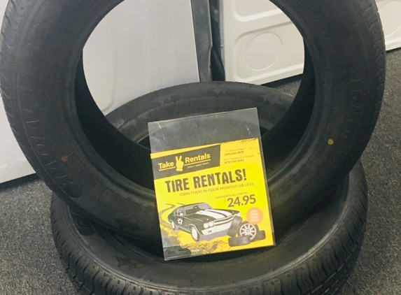 Take 2 Rentals - Rogers, AR. New Tires $14.95 - $59.95 for ONLY 17 WEEKS!!!!!