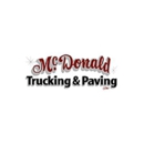 McDonald Trucking & Paving Inc - Dump Truck Service