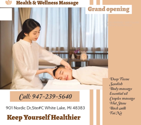 Health & Wellness Massage - White Lake, MI