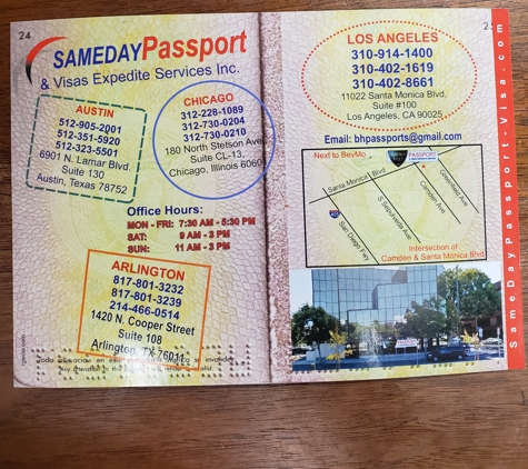 Sameday Passport & Visa Expedite Services - Chicago, IL