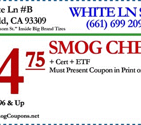 White Lane Smog - Bakersfield, CA
