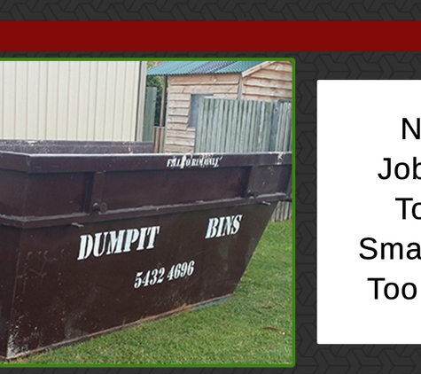 Dumpit Handy Bins. No Job Is Too Small Or Too Big
