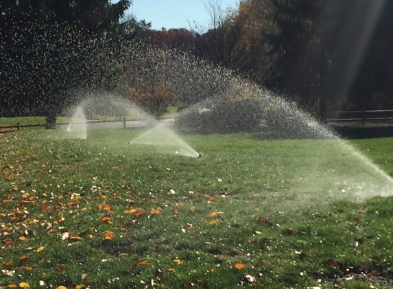 Morning Dew Lawn Sprinklers Inc. - White Plains, NY. Morning Dew Lawn Sprinklers just finished a lawn sprinkler installation on this beautiful 2 acre property in Westchester County, NY.
