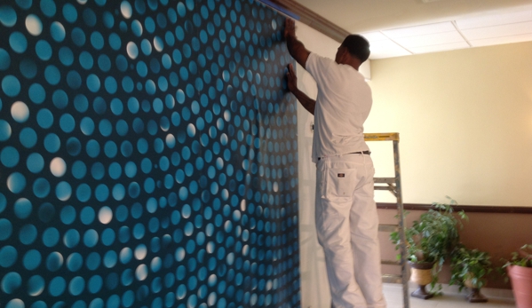 Seven Painting and Construction L.L.C. - Spencer, OK. Vinyl
Wall covering 
Installation