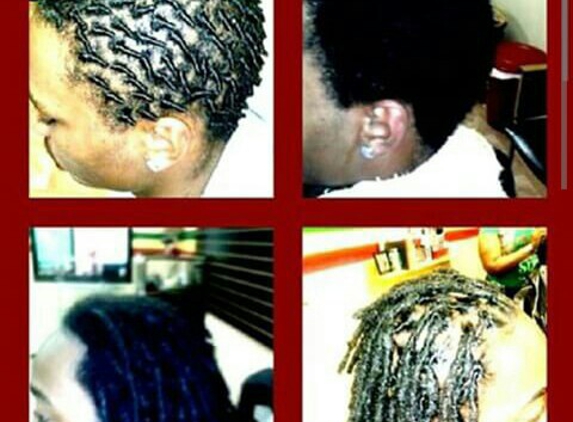 Marie Stylez4U - Oak Park, MI. Small Fro Start locs / Retwist medium locs