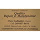 Quality Repair & Maintenance