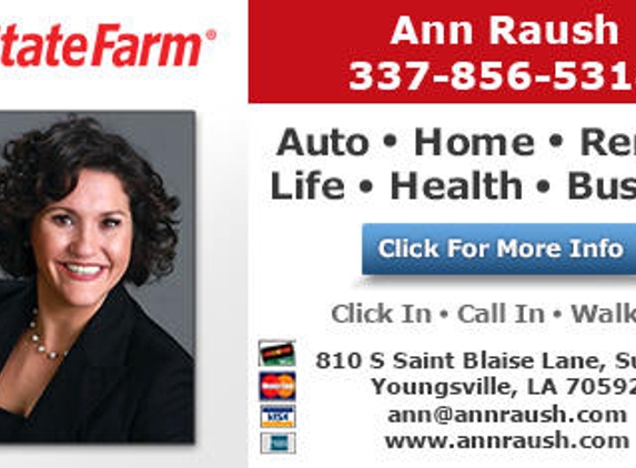 Ann Raush - State Farm Insurance Agent - Youngsville, LA