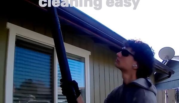Fancy Washing LLC - Salem, OR. Gutters cleaning with vacuum
