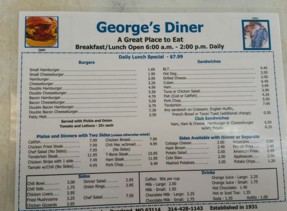 Georges Diner - Saint Louis, MO