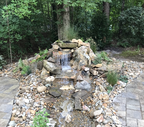 Yardscapes Landscaping and Hardscapes - New Bern, NC. Pond less Waterfall by 
         Yardscapes