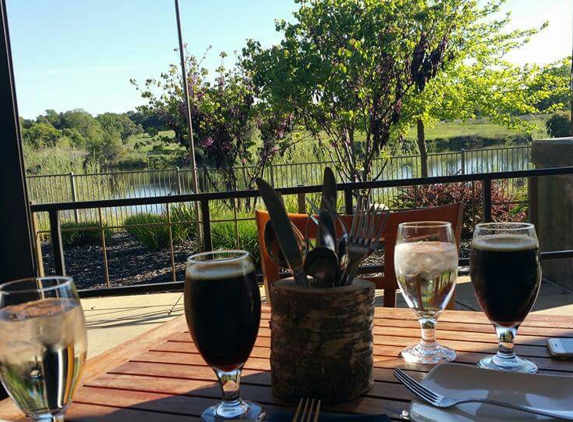 Source Restaurant - Granite Bay, CA. Peaceful view from the outdoor patio seating