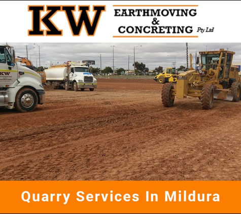 KW Earthmoving & Concreting - Gol Gol, NSW. Quarry Services In Mildura