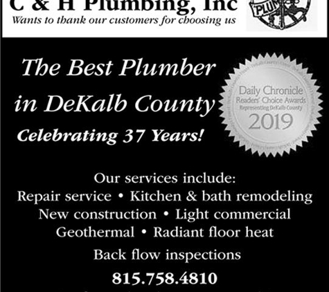 C&H Plumbing, Inc. - DeKalb, IL