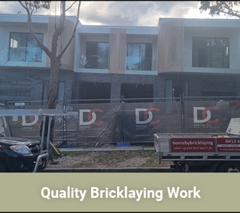 Hornsby Bricklaying. Quality Bricklaying Work