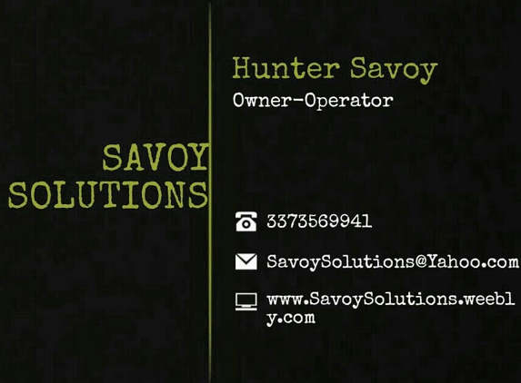 Savoy Solutions - Youngsville, LA. Call for FREE estimates!