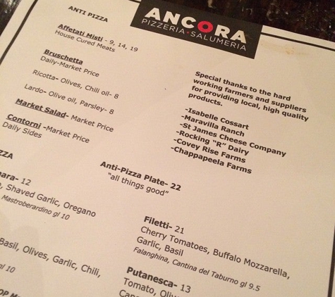 Ancora Pizzeria & Salumeria - New Orleans, LA