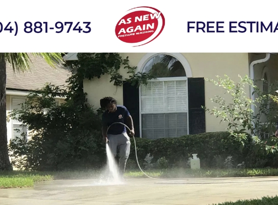 As New Again Pressure Washing - Jacksonville, FL