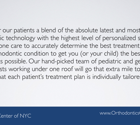 Orthodontics Center of NYC - New York, NY