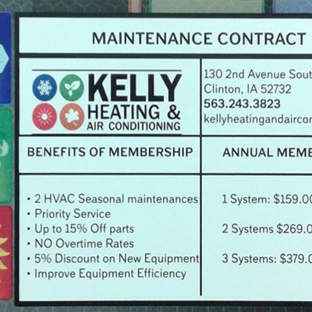 Kelly Heating & Air Conditioning - Clinton, IA