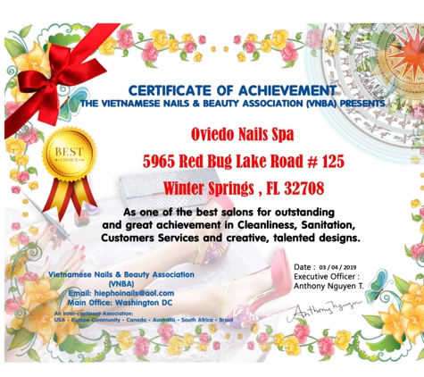 Oviedo Nails Spa - Winter Springs, FL