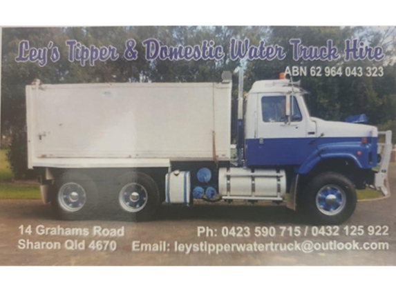 Ley's Tipper & Domestic Water Truck Hire