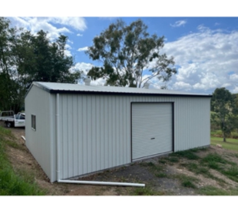 McHUGH STEEL FRAMING. 3 Bay Domestic Shed With Roller Door Built in Bundaberg - Surfmist