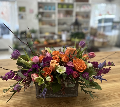 Westford Florist - Westford, MA. Custom flower box arrangement by Westford Florist