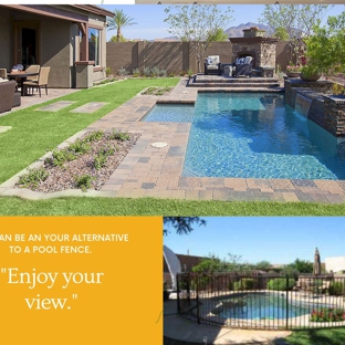 Slide Right of Tucson - Tucson, AZ. Don't obstruct your view with a pool fence. Get a closer and latch on your sliding glass door.