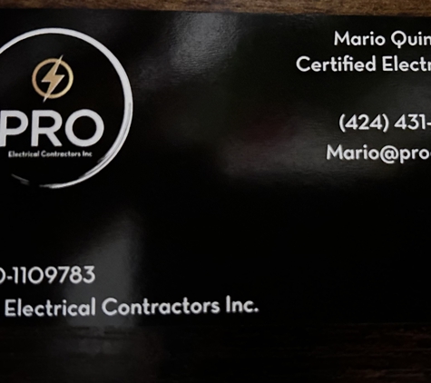 Pro Electrical Contractors Inc - Los Angeles, CA