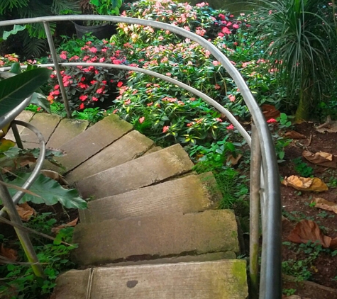 Ott's Exotic Plants - Schwenksville, PA. Stairway within the terrarium