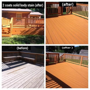 The Tulsa Painters - Tulsa, OK. Deck Staining by The Tulsa Painters. 