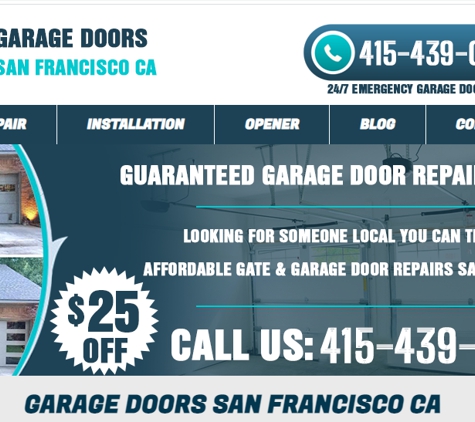 GARAGE DOORS SAN FRANCISCO CA - San Francisco, CA