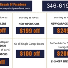 Garage Door Repair Of Pasadena