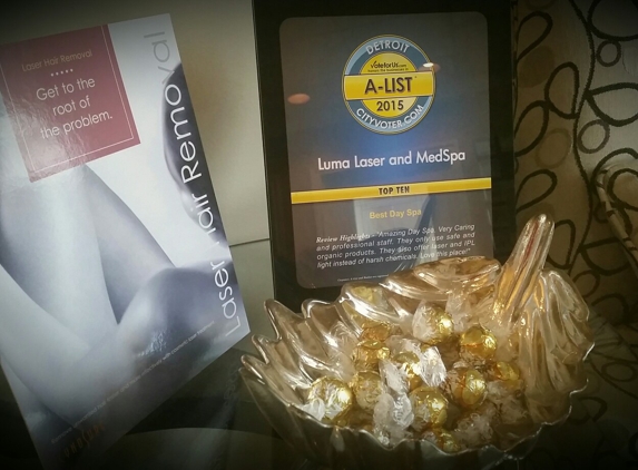 Luma Laser & Med Spa - Troy, MI. 2015 A-List and Lindt chocolate - my Fav!!!