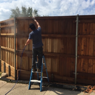 Logan fence - Grapevine, TX. Fence stain and repair