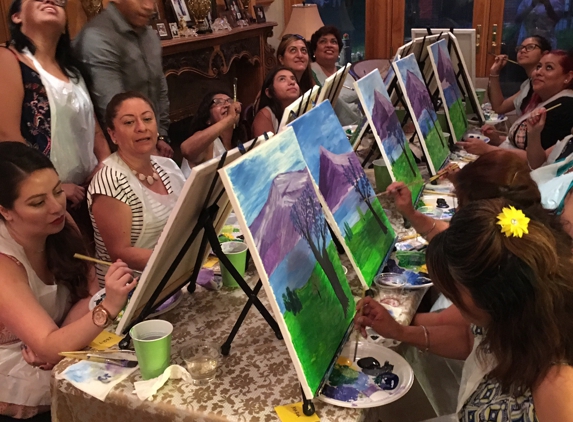 Happy Little Brush Strokes. Book your party today!