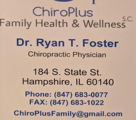 ChiroPlus Family Health & Wellness - Hampshire, IL