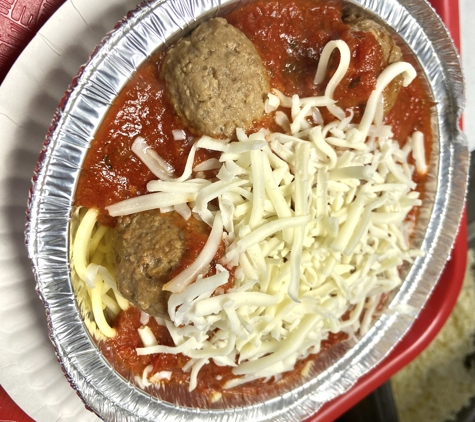 Santa Anita Pizza Co - El Monte, CA. Spaghetti and Meatballs