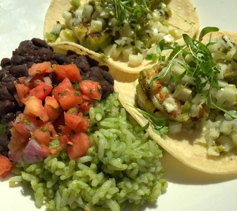 Alma Cocina Downtown - Atlanta, GA. Salsa verde grilled shrimp tacos