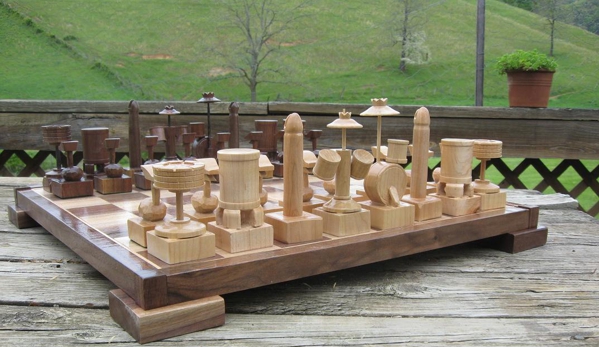 Hand Carved Custom Themed Chess Sets by Jim Arnold - Independence, VA