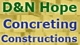 D & N Hope Concreting Constructions Logo