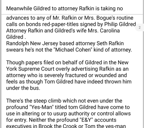 Gildred Development Company - San Diego, CA. FMT Consultants CEO Eric Casazza, Gildred Development Companies in its proxies are currently looking up into a climb