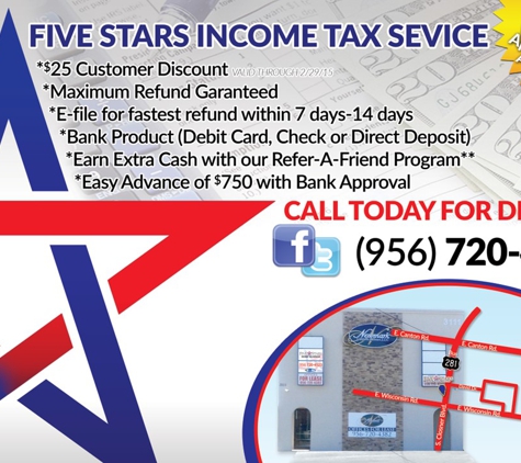 Five Stars Income Tax Service - Edinburg, TX