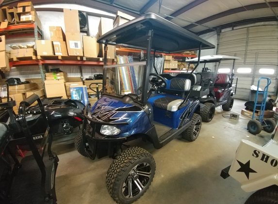 Metrolina Carts - Rock Hill, SC. Picture during the build. Almost done minus the cooler rack and a couple accessories